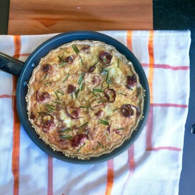 Ham, Cheddar, Chive & Onion Quiche