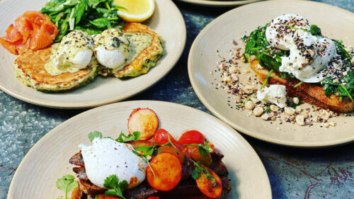 A fresh and colourful gluten-free and dairy-free meal served at Cafe GO